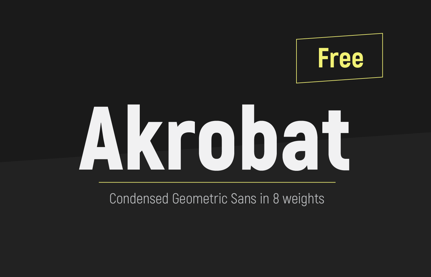 Akrobat free font