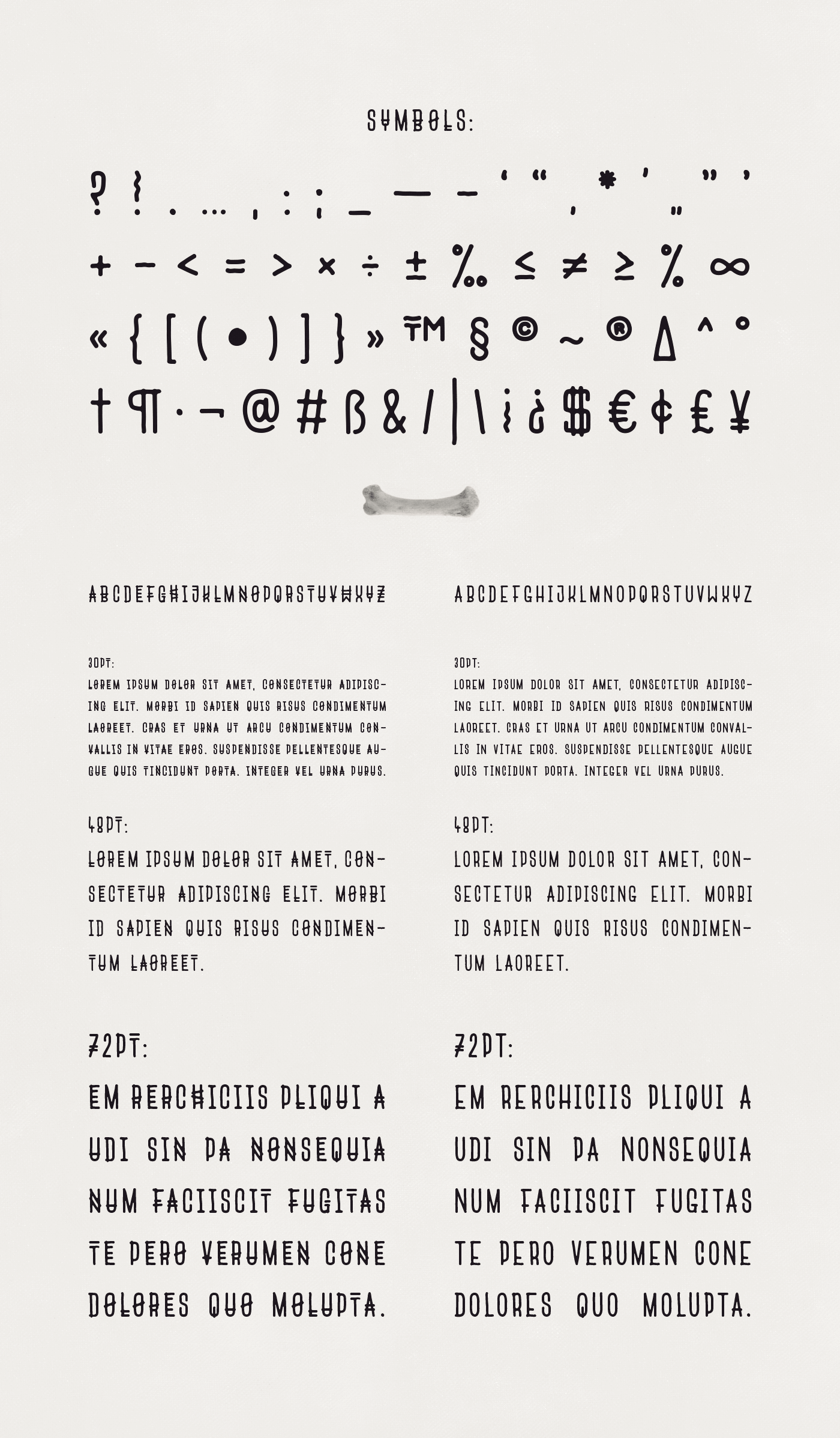 Nazaré free font symbols