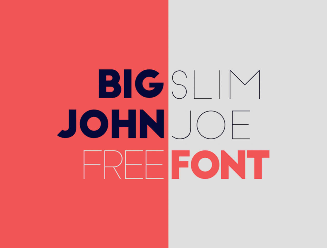 Big John and Slim Joe free font