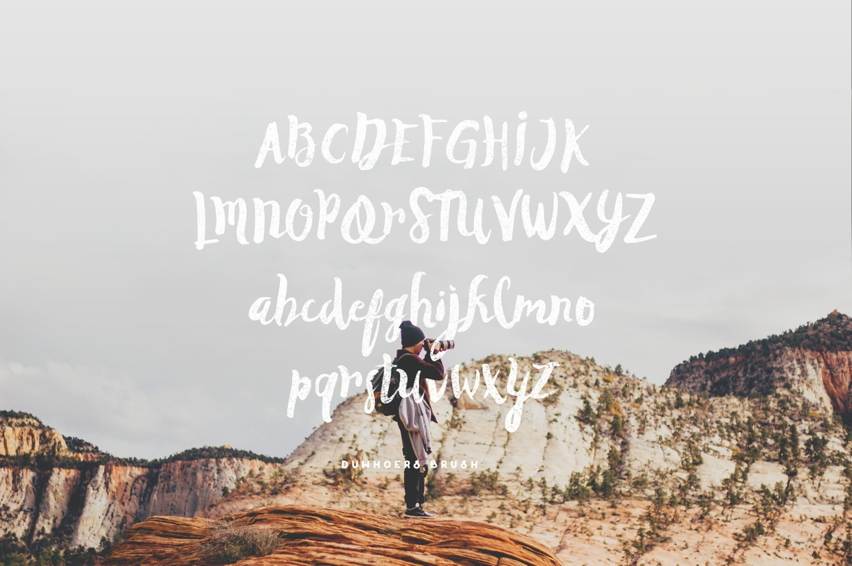 Free brush font