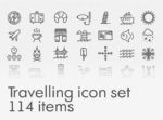 Free travelling icon set