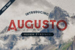 Augusto Rough it’s a free typeface with a peculiar vintage look