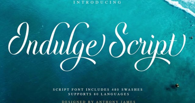 Indulge it’s a beautiful script free font
