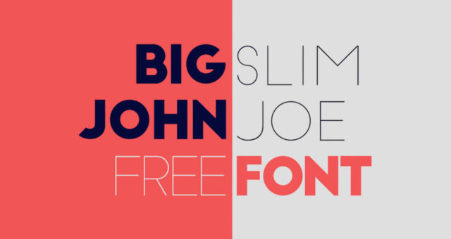 Big John and Slim Joe free fonts