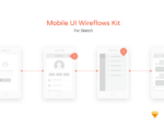 Free Mobile UI wireflow kit