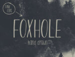 Foxhole hand drawn free font