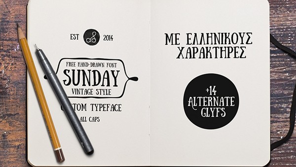 Sunday – Free Handwritten Font