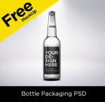 Free Fresh Bottle Mockup