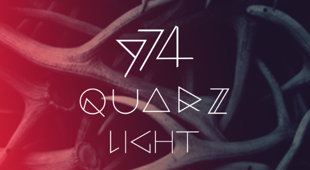 Futuristic free typeface QUARZ 974 Light