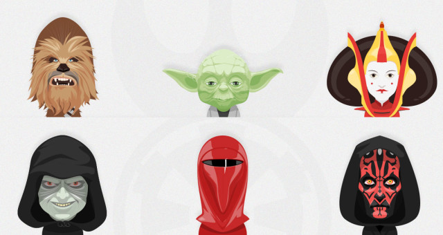 Free set of 6 Star Wars Avatars