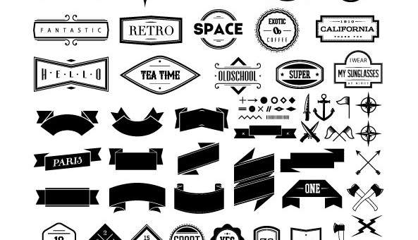 Hipster free logo vector pack