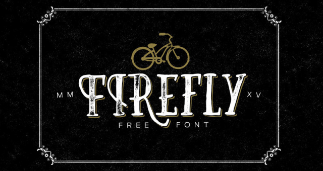 Hand drawn serif Firefly free font