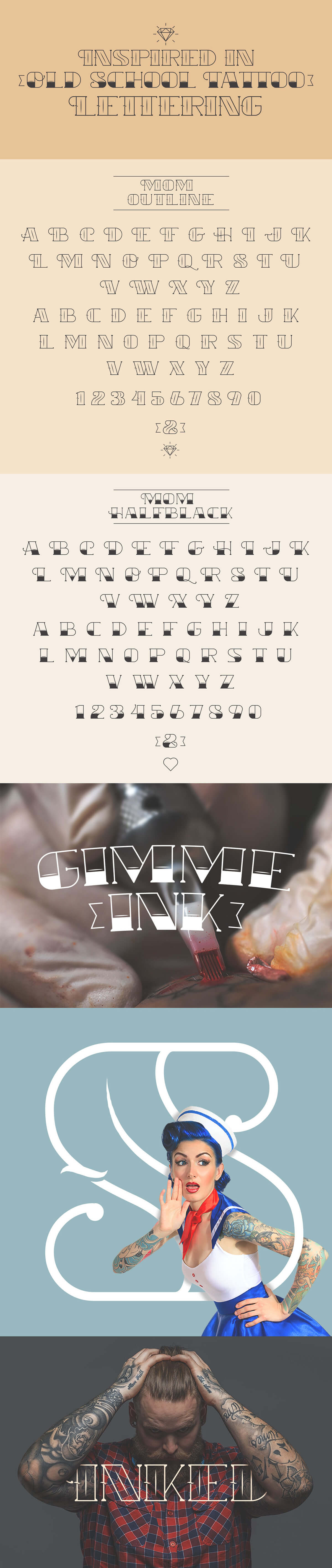 MOM free font - Rafa Miguel