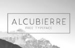 Alcubierre free typeface
