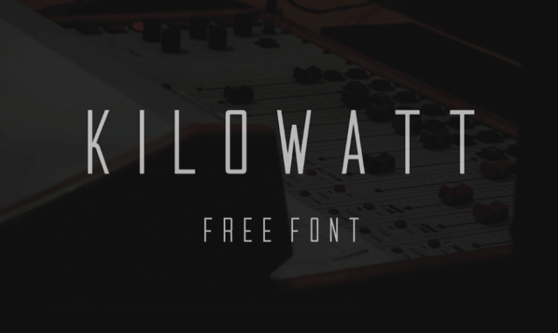 Kilowatt font