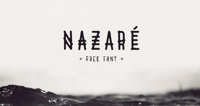 Nazaré the free font inspired in the Portuguese town with the same name where the big waves rule